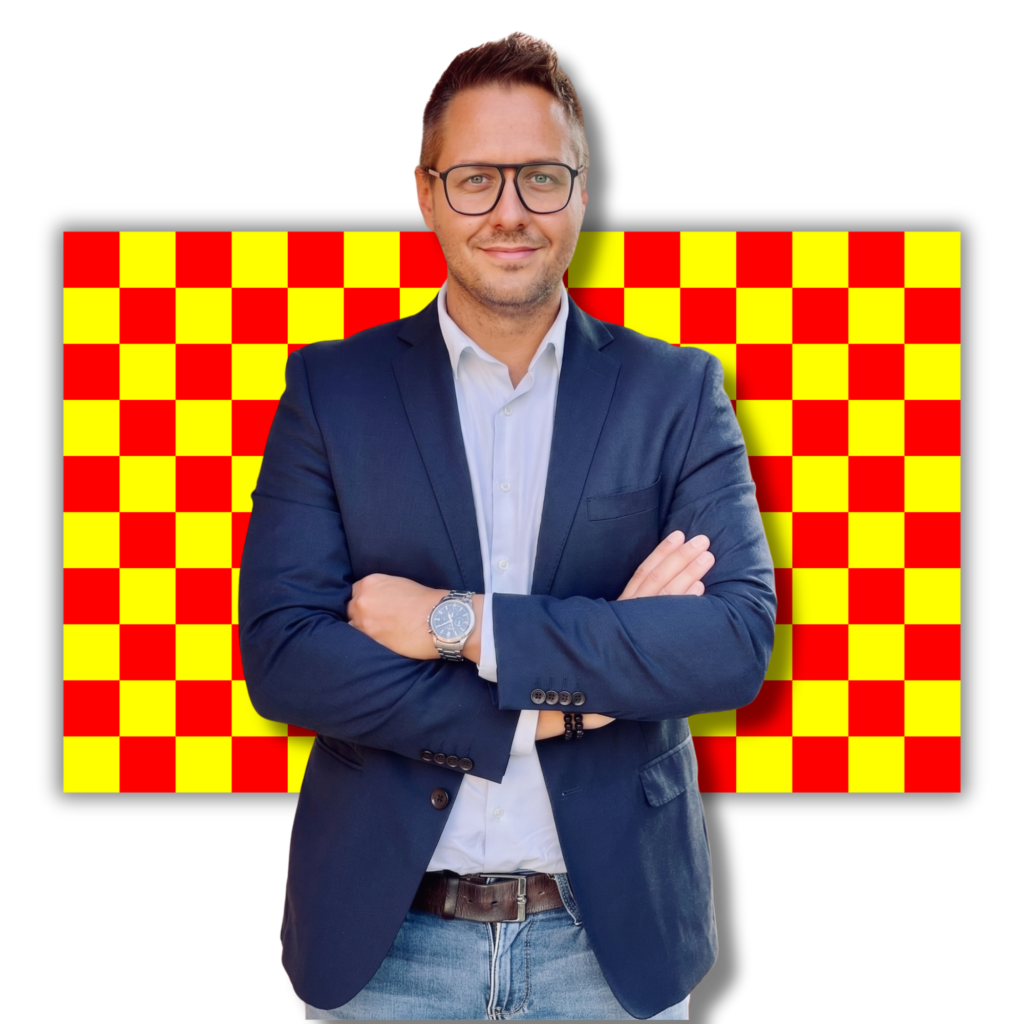 białe i niebieskie kwadrat hipster logo